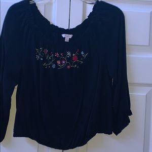 Off the shoulder shirt